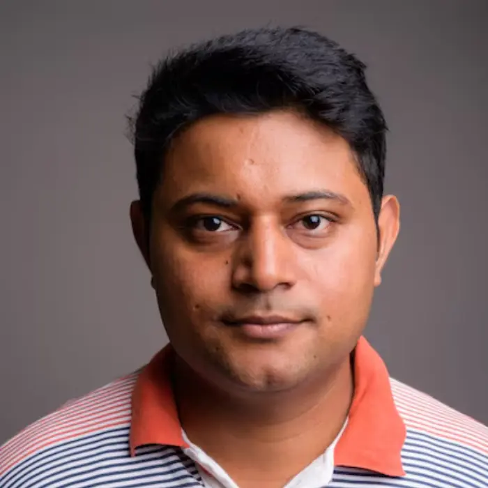 It is an image of male online pharmacy owner.